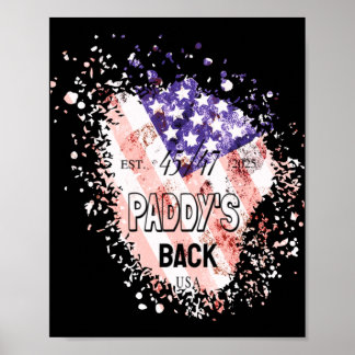 Affiche Paddy's Back Funny Trump1