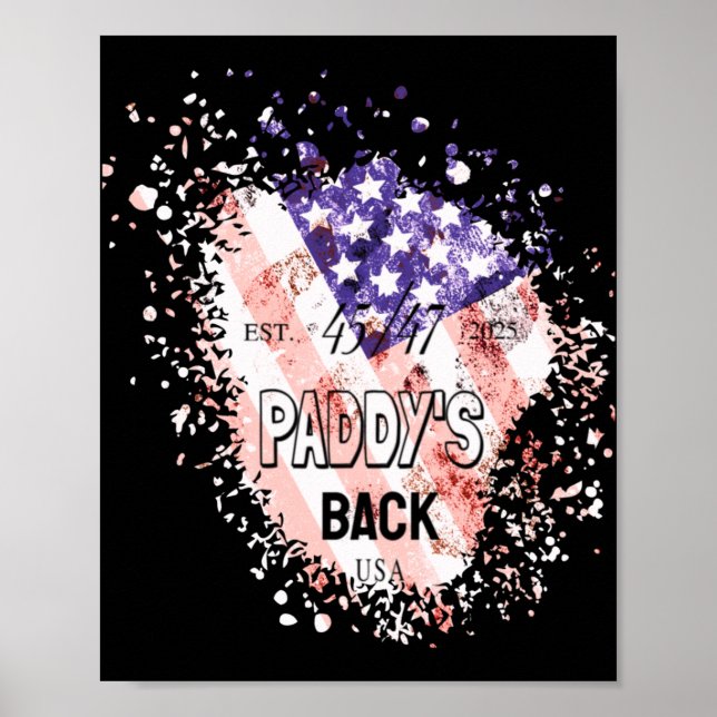 Affiche Paddy's Back Funny Trump1 (Devant)