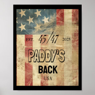 Affiche Paddy's Back Funny Trump2