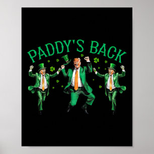 Affiche Paddy's Back Funny Trump Danser la Saint Patrick's