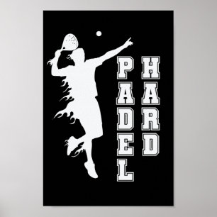 Affiche Padel Hard Tennis Sport und Ball