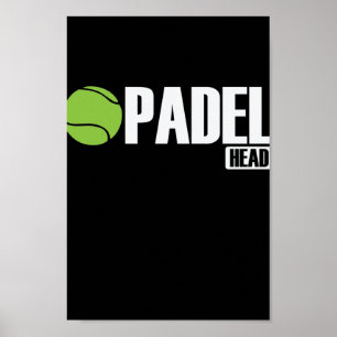 Affiche Padel Head Tennis Sport und Ball