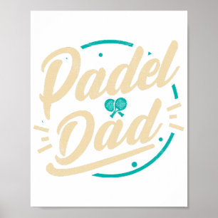 Affiche Padel Papa Platform Tennis Paddleball Padel