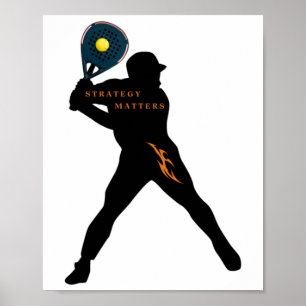 Affiche Padel - Sticker Stratégie S
