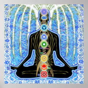 Affiche Padma Bleu Arabesque