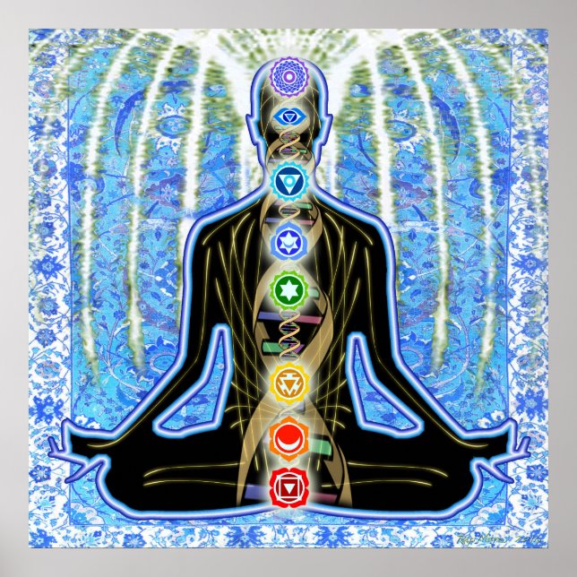 Affiche Padma Bleu Arabesque (Devant)