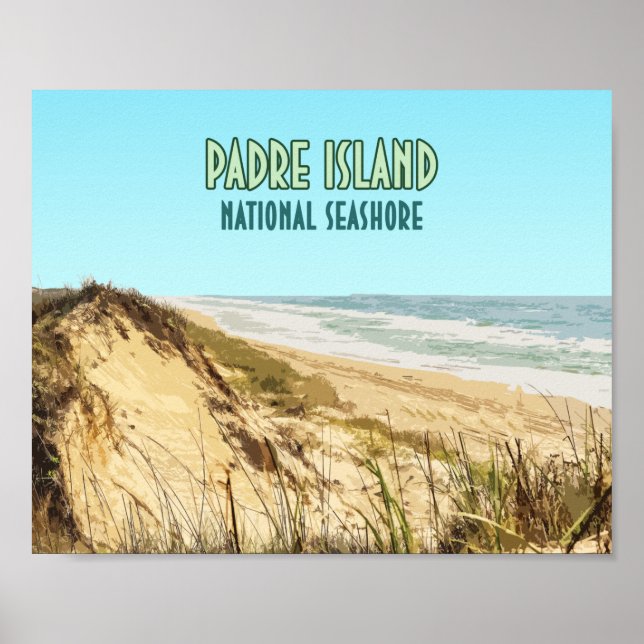 Affiche Padre Island National Seashore Texas (Devant)