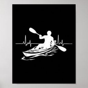 Affiche Pagaie Canoë Kayak Kayakiste Canoë Pagaie