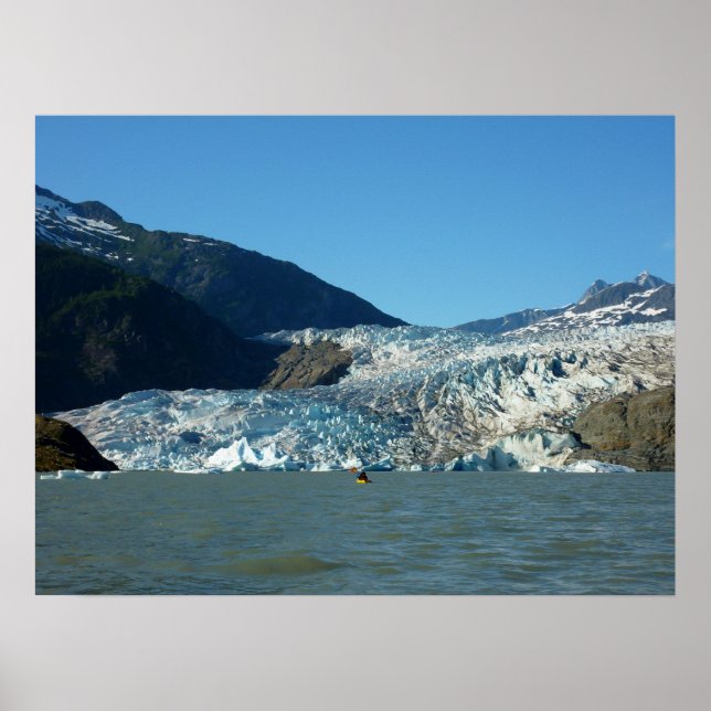 Affiche Pagaie sur le glacier Mendenhall (Devant)