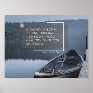 Affiche Pagayer votre propre canot