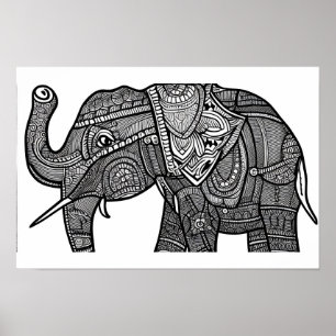 Affiche Page Couleur d'éléphant