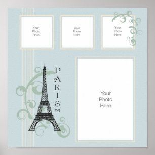 Affiche Page d'album à vacances de Paris