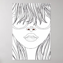 Page de coloriage Beach Girl