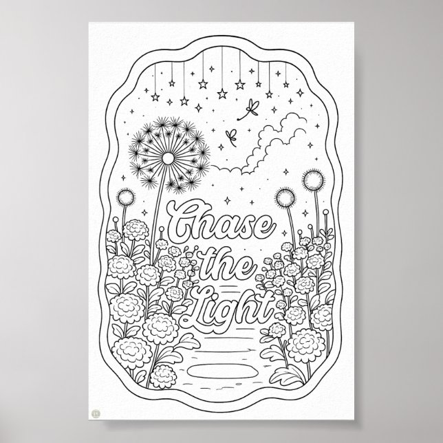 Affiche Page de coloriage du titre Chase the Light (Devant)