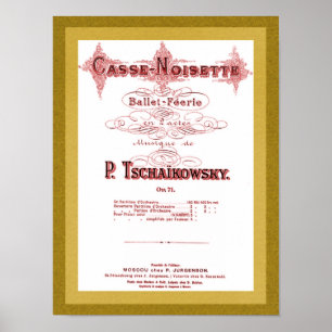 Affiche Page de garde musicale Nutcracker Imprimer