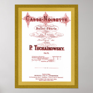Affiche Page de garde musicale Nutcracker Imprimer