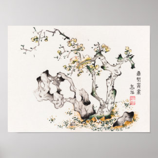 Affiche Page de Shi Zhu Zhai par Hu Zhengyan