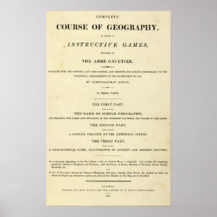 Affiche Page de titre Cours complet de géographie