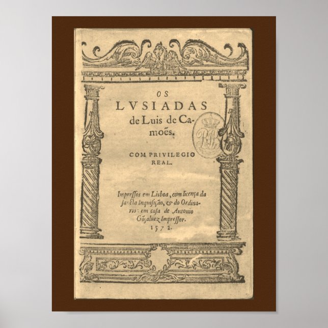 Affiche Page de titre de Os Lusíadas - 1572 ed (Devant)
