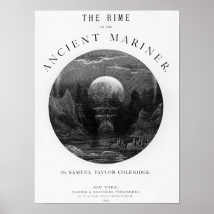 Affiche Page de titre de 'The Rime of the Ancient Mariner'