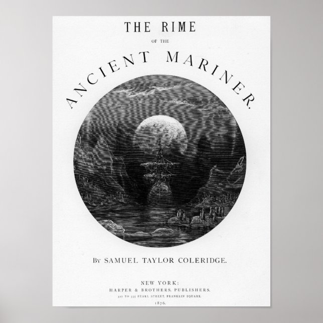 Affiche Page de titre de 'The Rime of the Ancient Mariner' (Devant)