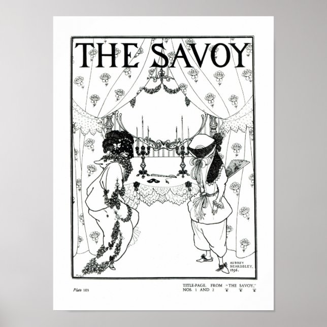 Affiche Page de titre de 'The Savoy' No. 1 et 2, 1896 (lis (Devant)