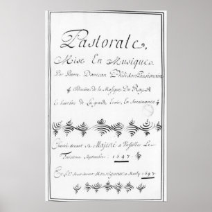 Affiche Page de titre du 'Pastorale'