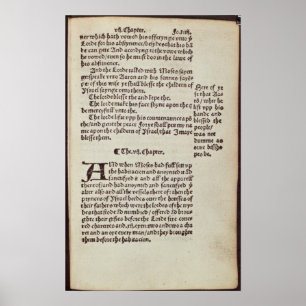 Affiche Page des textes de vieux testament