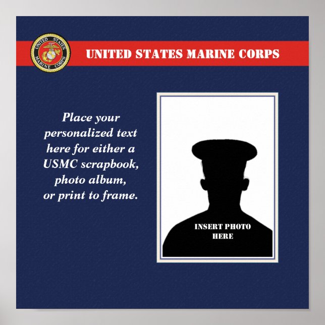 Affiche Page Photo du scrapbook du Corps des Marines (Devant)
