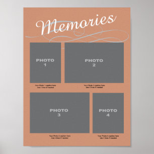 Affiche Page photo Memorial 4 avec légendes souvenirs