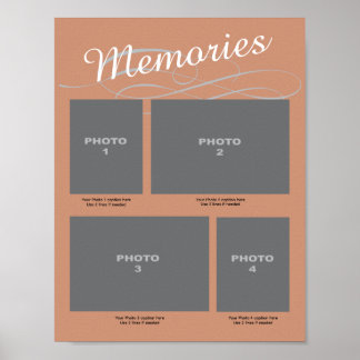 Affiche Page photo Memorial 4 avec légendes souvenirs