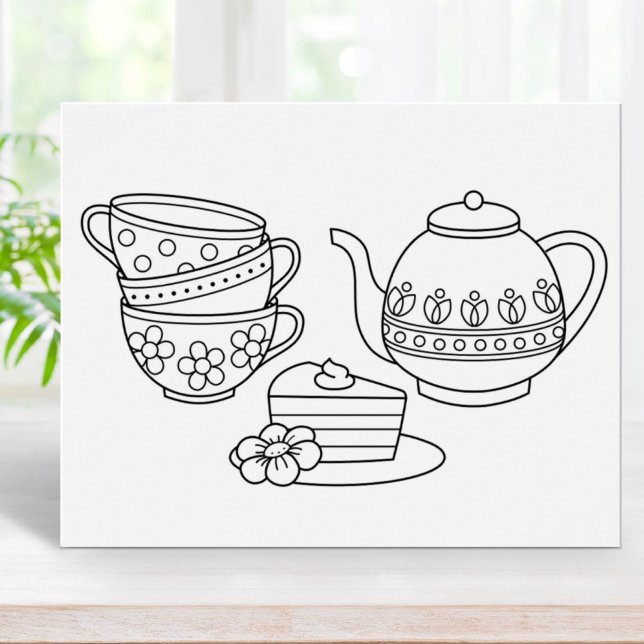 Affiche Page Teapot, Teapups et Coloriage de gâteaux (Créateur téléchargé)