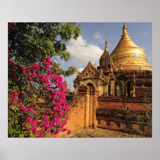 Affiche Pagode Dhamma Yazaka à Bagan (Pagan), Myanmar (Devant)