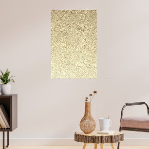 Affiche Paillettes légères dorées scintillantes