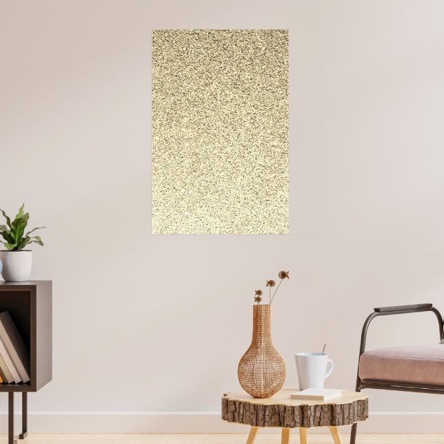 Affiche Paillettes légères dorées scintillantes (Salon 3)