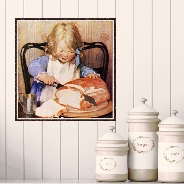 Affiche Pain à trancher par Jessie Willcox Smith (Créateur téléchargé)