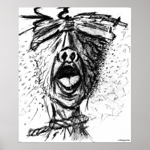 Affiche Pain and Frustration - Pencil Sketch