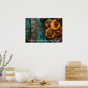 Affiche Pain Arepa Avec Mots De Prière Personnalisé