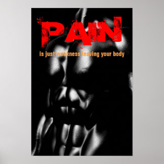 Affiche Pain Bodybuilding Fitness Inspiration