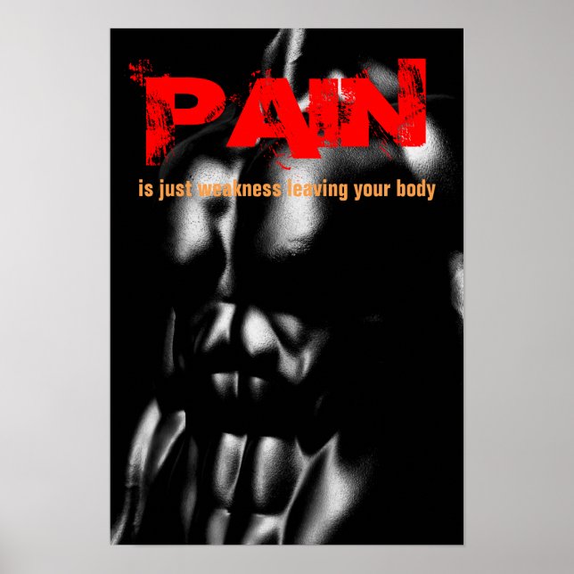 Affiche Pain Bodybuilding Fitness Inspiration (Devant)