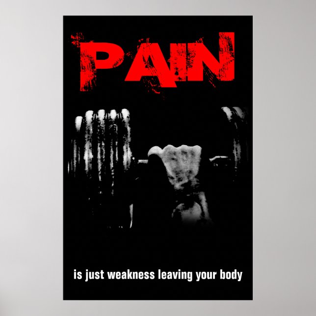 Affiche Pain Bodybuilding Fitness Inspiration (Devant)