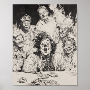 Affiche Pain, clowns et illusions sociales