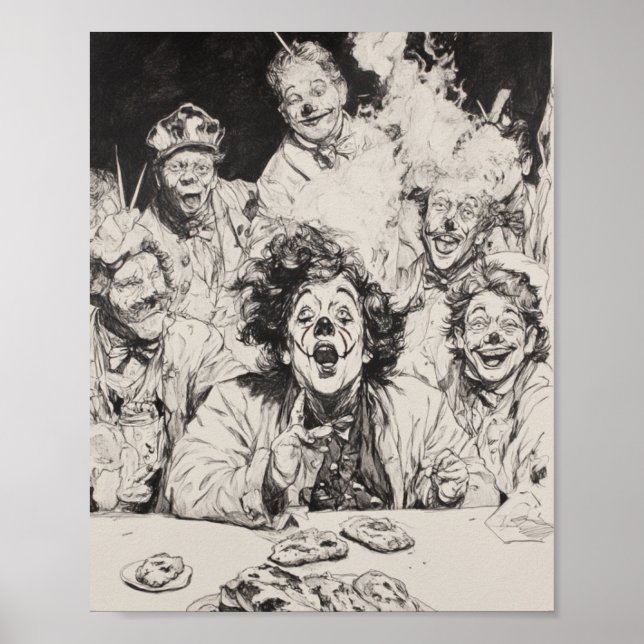 Affiche Pain, clowns et illusions sociales (Devant)