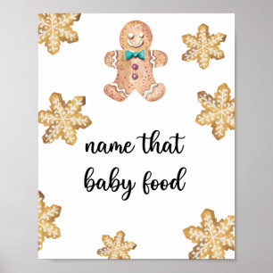 Affiche Pain d'épice - nommez ce bébé nourriture