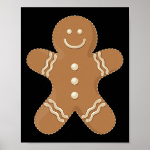 Affiche Pain d'épices Homme Cookie Biscuit Fun Nourriture