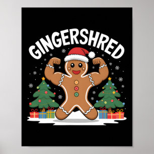 Affiche Pain d'épices Homme Gingershé Funny Gym Entraîneme