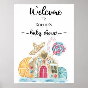 Affiche Pain d'épices maison baby shower