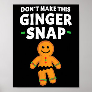 Affiche Pain d'épices Noël Les biscuits ne font pas cette