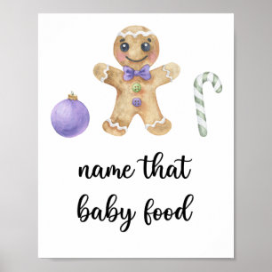 Affiche Pain d'épices - nom de ce bébé nourriture