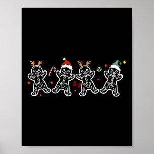 Affiche Pain d'épices Squelette Noël Radiologie Shir Xray